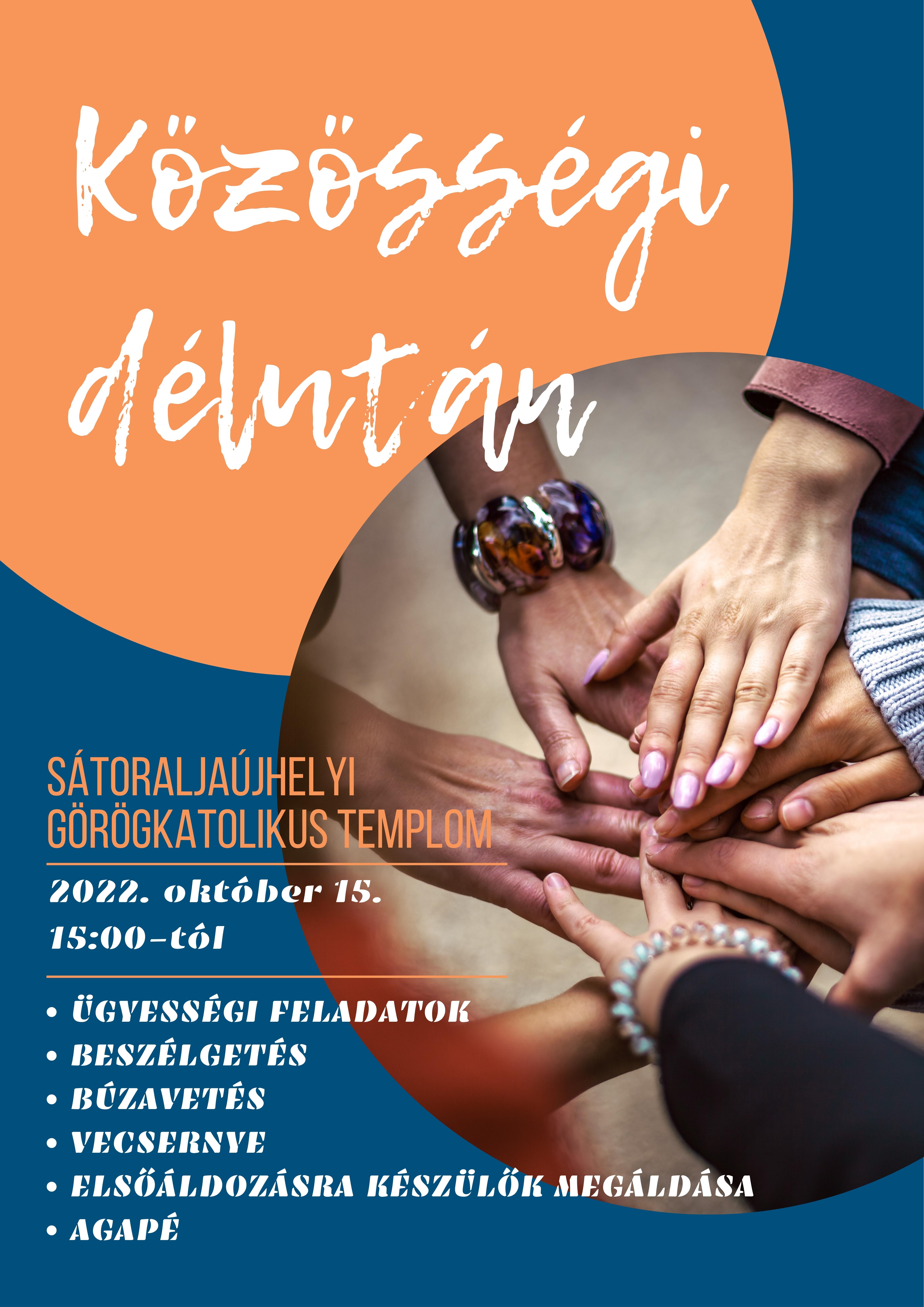 KÖZÖSSÉGI DÉLUTÁN